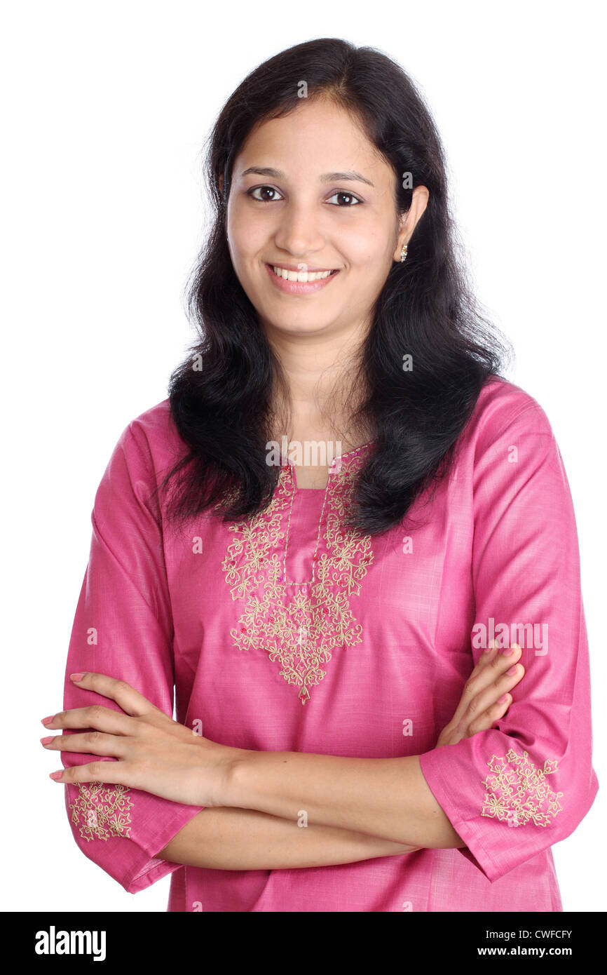 casual-young-indian-woman-with-arms-crossed-CWFCFY